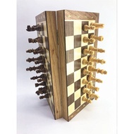 🚓Magnetic Folding Chess Set Wooden Puzzle Chess Wooden Chess Set Wooden Chessboard Factory Direct Sales