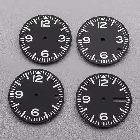 28.5mm Dial NH35 NH36 Green Luminous Dial Compatible with NH35 NH36 7S26 4R35 Movement Watch Dial Re