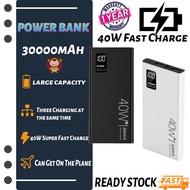 [READY STOCK] Fast Charging PD18 Powerbank 30000mAh 40W Power Bank Large Capacity Qc3.0 Mobile Power Support fast chargi