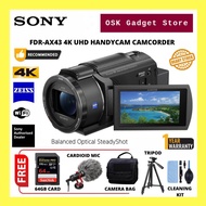 New Model Sony FDR-AX43A AX43 A 4K UHD Handycam Camcorder | Bundle Package | 1 Year Sony Malaysia Wa