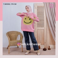 Smile KNIT SWEATER / BIG SMILE KNIT SWEATER / SMILE GRAPHIC SWEATER / PREMIUM COMPUTER KNIT