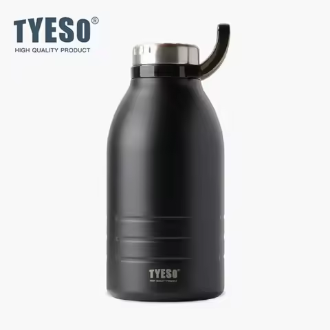 Tyeso 1900ML Vacuum Flasks Stainless Steel Insulated Flask Outdoor Portable Sports with Convenient B
