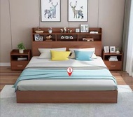 多色雙人床  床   多色儲物床 頂櫃床 牀架