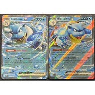 [KW2 Pokemon] [EN] Combo 2 Blastoise EX Cards - 009/165, 030/142 - Ultra Rare