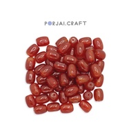 Carnelian barrel bead Beads