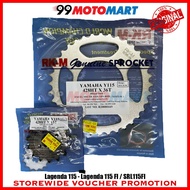 RKM Sprocket Lagenda 115FI SRL115 Rear Sprocket Front Sprocket SRL115FI Lagenda 115 SRL 115FI Y115