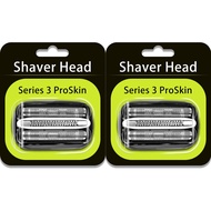 32B Replacement Shaver Head for Braun มีดโกนSeries 3Shaving Razor Head Suitable for Braun S3 3000s ห
