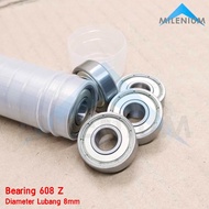 MESIN Bearing Laher 608Z Fan Dynamo Diameter AS 8mm Indoor AC Engine/ Steel Seal/