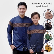 Bisa COD - Baju Koko Couple Ayah Dan Anak Laki-Laki Motif Kombinasi Baju Koko Anak Usia 3-13tahun Kemeja Koko Kurta Pria Lengan Panjang Bahan Toyobo Premium Grade A Koko Kobata Pria Lengan Panjang Baju Koko Bayi Baju Couple Keluarga