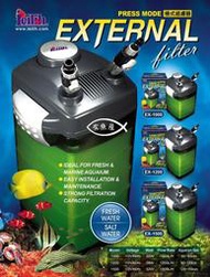 ◆友魚屋水族◆ 台灣Leilih 鐳力 【方(圓)桶 過濾器 EX-1200 】附原廠濾材桶式過濾器 圓筒 圓桶