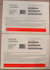全新 Microsoft Windows 10 ENGLISH Pro 英文 專業版 64位元 安裝碟連KEY