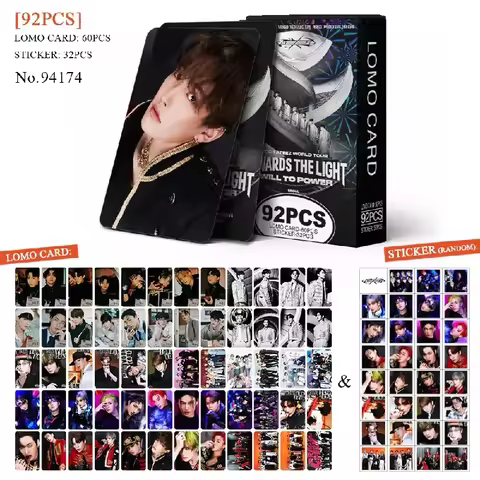 92PCS Kpop ATEEZ New Album THE WORLD EP.FIN : WILL Lomo Cards Photocards Photo Print Card SEONGHWA Y