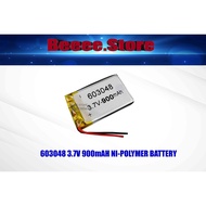 603048  LI-PO LITHIUM RECHARGEABLE BATTERY 3.7V 900mAH ✔LI-PO RECHARGEABLE BATTERY✔