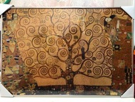 ［全新］生命之樹 金色 克林姆 雷諾瓦拼圖 文化坊 含框 非常美麗