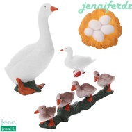 JENNIFERDZ Life Cycle Figures Kids Gifts Swan Model Hen Cock Poultry Growth Cycle Cycle Duck Figurine