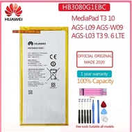 HB3080G1EBWใหม่แบตเตอรี่4650MAhสำหรับHuawei MediaPad T3 10 AGS-L09 AGS-W09 AGS-L03 T3 9.6แท็บเล็ตLTE