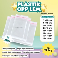 (Contents 100 pcs! Can Mix Size) OPP PLASTIC THIN GLUE 7X16; 9X16; 10X16; 11X16; 12X16; 13X16; 15X16