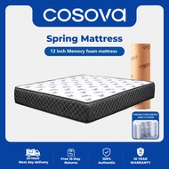 COSOVA Inch Memory Foam Independent Spring Mattress Medium Firm D