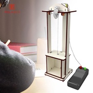 [UsusexaMY] DIY Electric Elevator Model, Wooden Elevator Science Kits, Developmental Toy, Assembly G