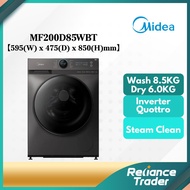 Midea 2 In 1 Inverter Washer & Dryer Combo (8.5KG/5KG) MF100D85B / (8.5KG/6KG) MF200D85WBT / TCL (10