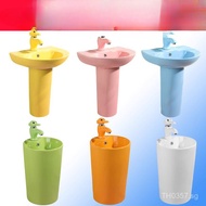Children's Floor-Standing Basin, Colorful Ceramic Wash Basin for Kindergarten, Kids' Handwashing Bas