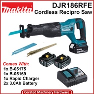 Makita DJR186RFE 18V Cordless Sabre Saw c/w 2pc 18V 3.0Ah Battery & Charger