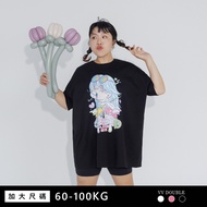 VV DOUBLE/Bitter Gourd And Baa Life Only Cantaloupe T-shirt-Wide Version Ona Co-Branded Three Colors