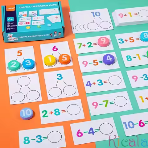 Children Number Calculate Board Kids Mathematical Operation Set Early Educational Logical Thinking T