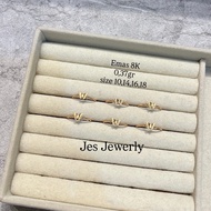 8K CE37 Jes Jewelry Butterfly Twist Ring