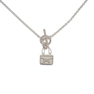 Authentic HERMES  H121324B_00  Necklace Silver Silver925 Women used Direct from Japan ISEYA