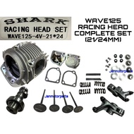 WAVE125 HEAD RACING HEAD SET COMPLETE (21/24MM) WAVE 125 RACING HEAD
