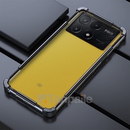 Tanpaile เคสบั๊มเปอร์โลหะอลูมิเนียมกลไกหรูหราสำหรับ Redmi POCO X6 PRO Note 13 12เทอร์โบเคสล็อคกันกระ