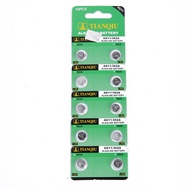 10pcs 1.5V Tian Qiu AG11 61 362 362A 162 601 LR721 L721 LR58 D361 D362 SR721 SR721SW SR58 SR58L 1.5V