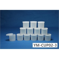 Sun Art Plastic Paint Cups 12pc, DØ:4.5cm x H:4cm, Clear, YM-CUP02-3, 6937515364485 (2919145364497)