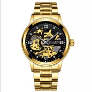 Jam tangan automatic pria fngeen rante warna gold
