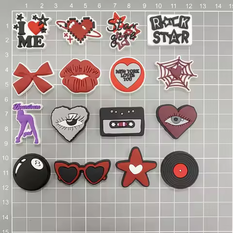 Shoe Charms Accessories for Crocs Sandals Cross Border Hot Selling Y2K Series Charms Pin for Crocs C