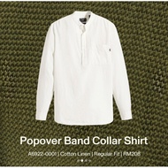 Dockers®️ Men's Popover Band Collar Shirt A6922-0001