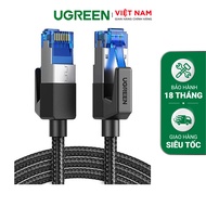 Cáp mạng Cat8 UGREEN NW153 | Hỗ trợ chuẩn BASE-T 40Gbps | Đầu đúc sẵn vỏ bện nylon | Bảo hành 18 thá