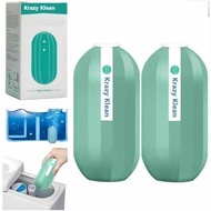 Pembersih Tandas Krazy Klean, Tablet Pembersih Mangkuk Tandas Krazy Klean Pro, Penyegar Gel dan Taha