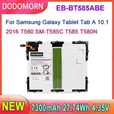 4.35V EB-BT585ABE Battery For Samsung Galaxy Tablet Tab A 10.1 2016 T580 SM-T585C T585 T580N 27.74Wh