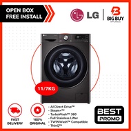 LG FV1411H3BA (11/7kg) Front Load Washer Dryer with AI Direct Drive™ and Steam+™