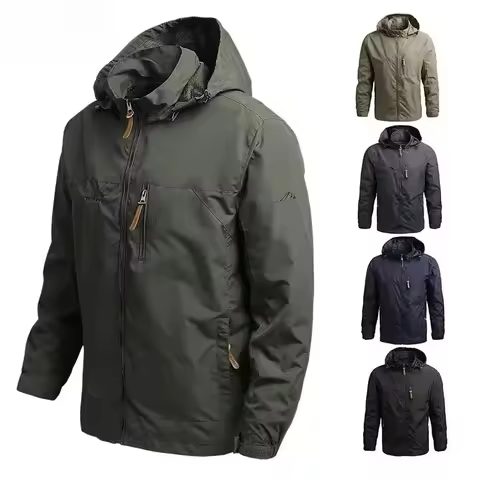 Gorpcore Jacket Men's Military Tactical Hunting Jacket Men's Autumn Casual Waterproof Windbreaker Me