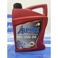 Alpine RSL Engine Oil 0W-20 4 Litre