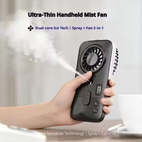 Mini Size Handheld Mist Fan Mist Sprayer USB Powered Portable Mist Fan Compact Design Moisturizing F
