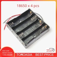 18650 x 4 Battery Holder Plastic Battery Holder Storage Box Case