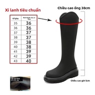 Giày Boots Đế Dày cho Phụ Nữ Size Lớn Mùa Thu Đông Giày Đi Bụi Martin Boots