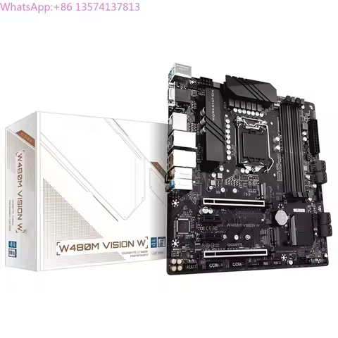 W480M VISION W Workstation Motherboard For Gigabyte M.2 DDR4 LGA 1200 Support W-1200 W-1300 CPU PCIE