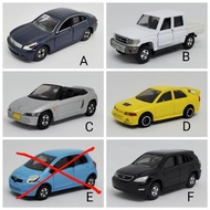 Takara Tomy Tomica 33 Vitz，62 Harrier，72 Beat，103 Land Cruiser ，104 Lancer evo IV，113 Skyline 無盒車