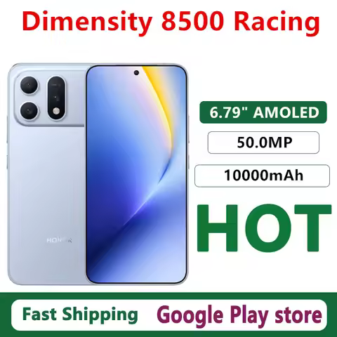 Original Honor Win Turbo Mobile Phone Dimensity 8500 Racing 6.79" AMOLED 50.0MP Camera 10000mAh 80W 