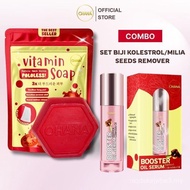 Set Trial Biji Kolestrol/Milia Seed Di Muka, Skincare Ohana, Jerawat, Kulit Berminyak, Serum Biji Kl
